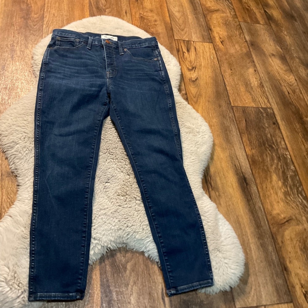 Madewell 10" High Rise Skinny Denim Jeans Size 29 Womens Dark‎ Wash